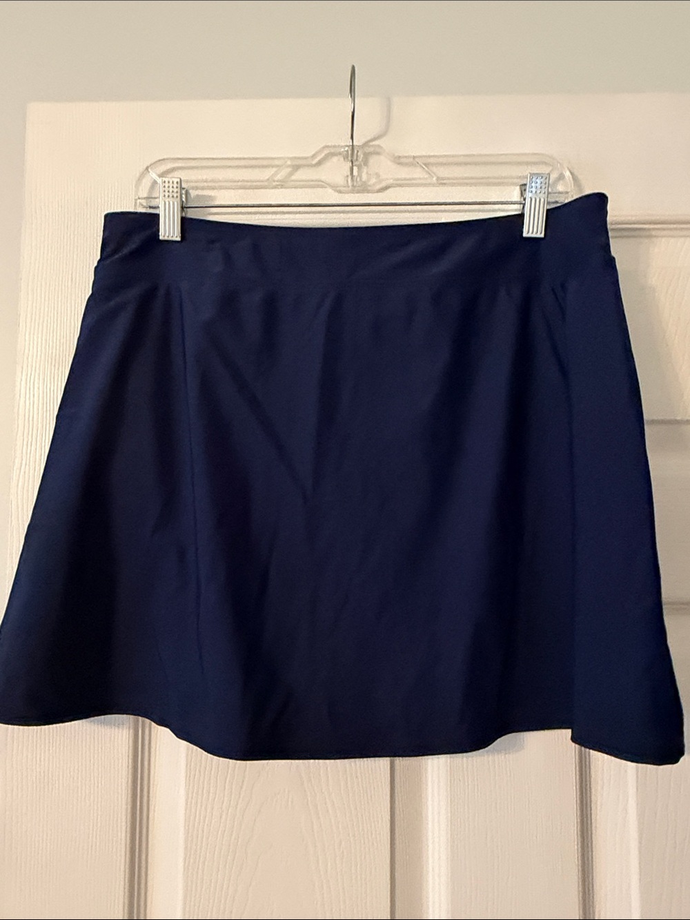 Lands' End Navy A-Line Active Skirt for swim size L brand new length 16” W 32” - Picture 2 of 8